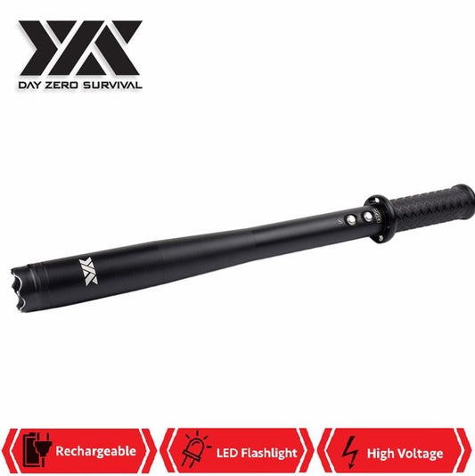 DZS Tactical LED Self Defense Stun Gun Baton Rechargeable